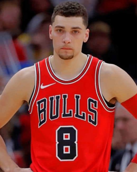 Zach Lavine Chicago Bulls paint by numbers