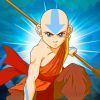 Aang The Last Airbender paint b y numbers