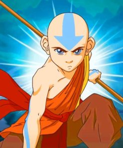 Aang The Last Airbender paint b y numbers