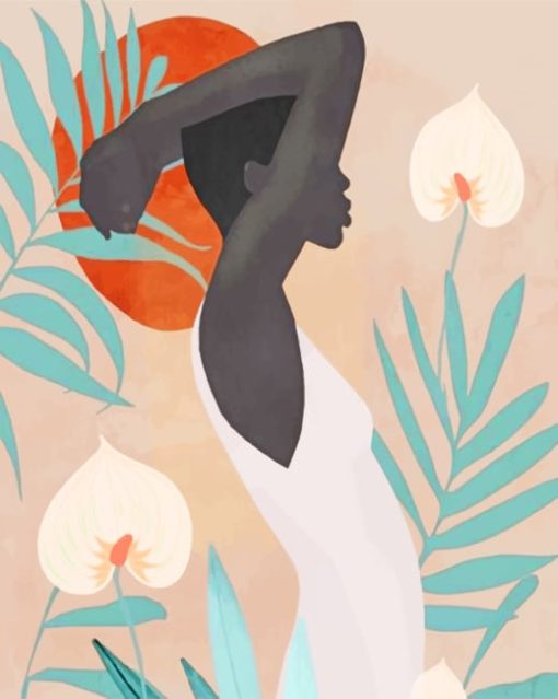 African Female Artwork paint by numbers