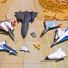 Diverse Airplanes paint by numbers