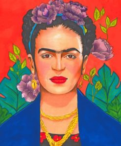 Art Print Farida Kahlo painting by numbers