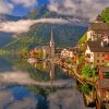 Austria's Hallstatt Village paint by numbers