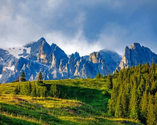 Austria's Mountains And Landscapes paint by numbers