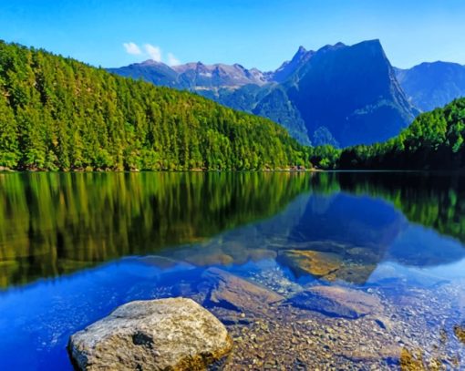 Oetztal Rivers And Mountains paint by numbers