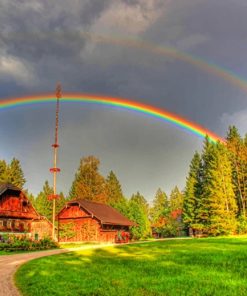 Austrian Rainbow In Grossgmain paint by numbers