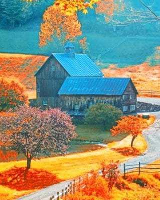 Autumn Country paint by numbers