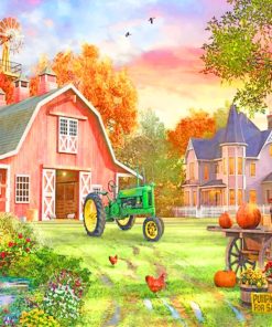 Autumn Farm paint by numbers