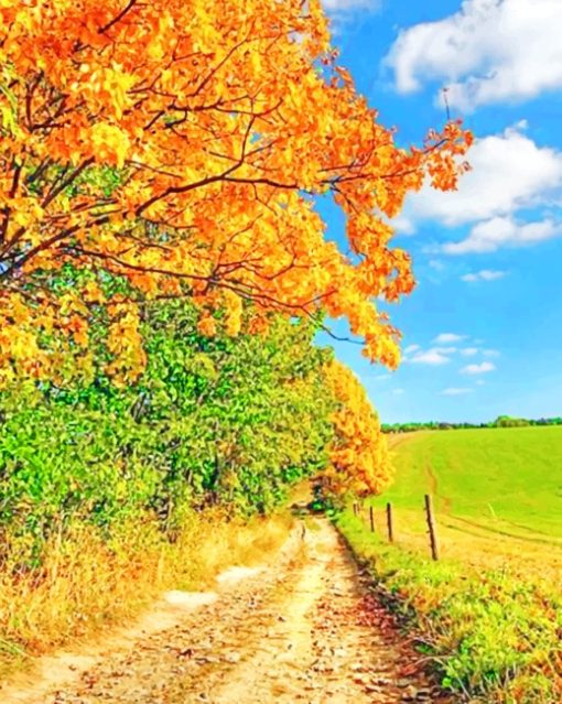 Autumn Landscape paint by numbers