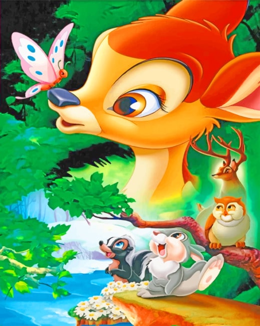 Bambi Film paint by numbers