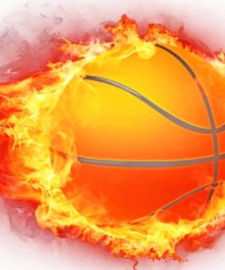 Basketball Fire paint by numbers