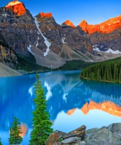 Moraine Lake painting by numbers