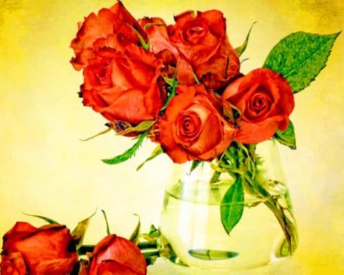 Beautiful Roses painting by numbers
