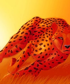 Running Cheetah paint by numbers