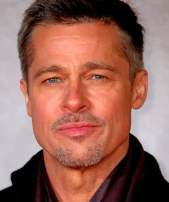 Brad Pitt painting by numbers