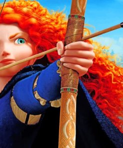 Merida Shooting An Arrow paint by numbers