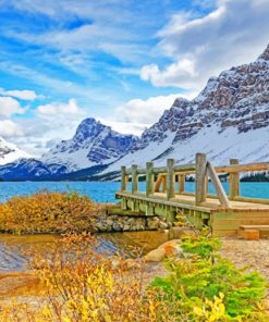 Canadian Lake And Mountains paint by numbers