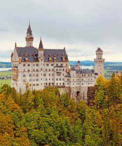 Neuschwanstein Castle In Germany paint by numbers