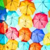 Colorful Umbrellas paint by numbers