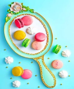 Colorful Macarons paint by numbers