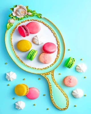 Colorful Macarons paint by numbers