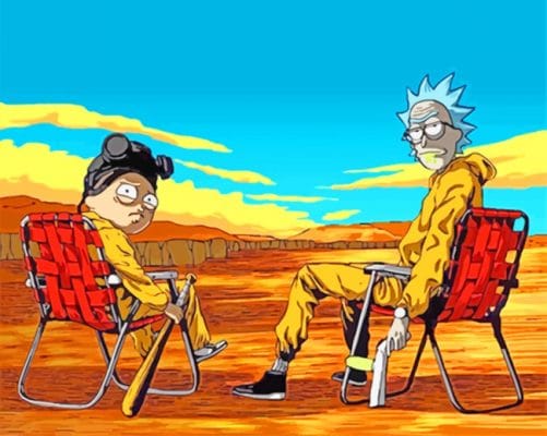 Cool Rick And Morty paint by numbers