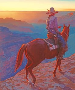 Cowboy On Horse paint by numbers