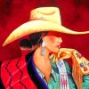 Cowgirl paint by numbers