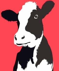 Pop Art Cow paint by numbers