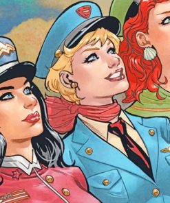 DC Bombshells painting by numbers