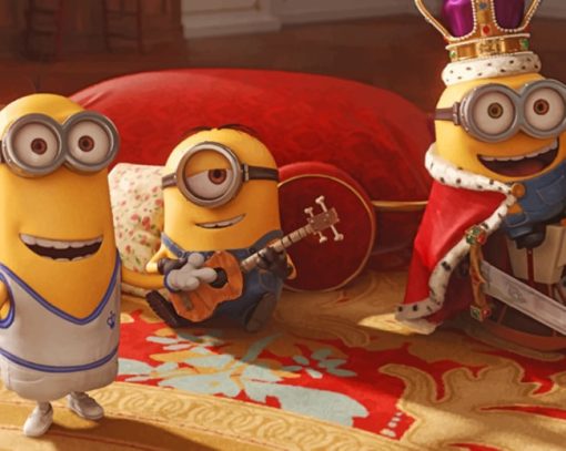 Three Minions Having Fun paint by numbers