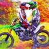 Dirt Bike Couple paint by numbers