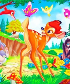 Disney Bambi And Her Friends paint by numbers