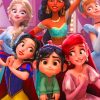 Princesses Of Disney Gathered paint by numbers