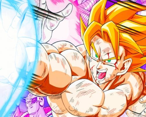 Goku Dragon Ball painting by numbers