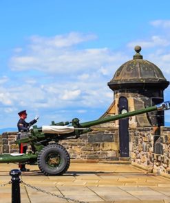 Edinburgh Cannons On The Sea paint by numbers