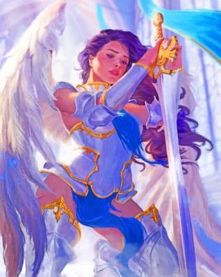 Female Fallen Angel paint by numbers