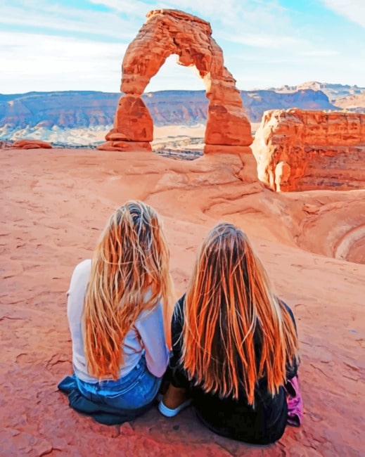 Friends In Arches National Park paint by numbers