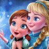 Elsa And Anna From Frozen Film paint by numbers