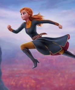 Character From Frozen Having A Leap paint by numbers