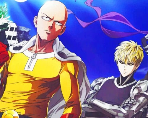 Genos And Saitama paint by numbers