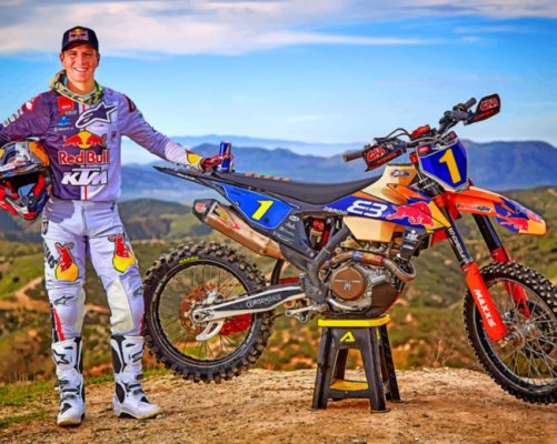 Giacomo Redondi And His Bike paint by numbers