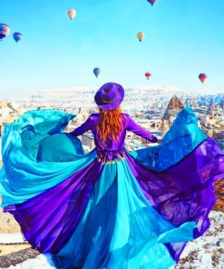 Girl In Cappadocia paint by numbers