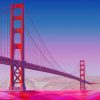 Golden Gate Bridge painting by numbers