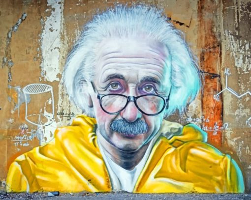Albert Einstein Graffiti paint by numbers