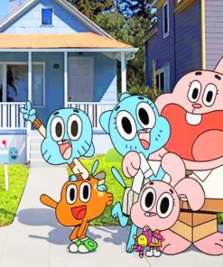 Gumball's Family paint by numbers