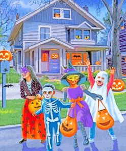 Halloween kids paint by numbers