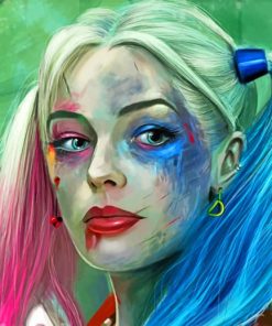 Harley Quinn painting by numbers