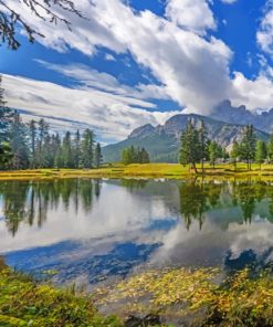 Italian Lake And Mountains paint by numbers