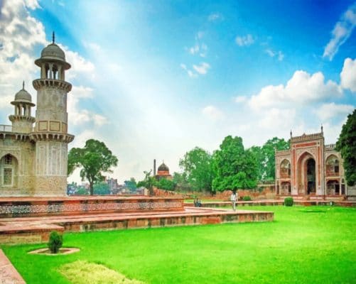 Itmad Ud Daulah India paint by numbers